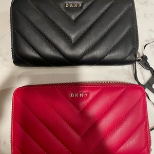 DKNY Vela LG zip around wallets NEW